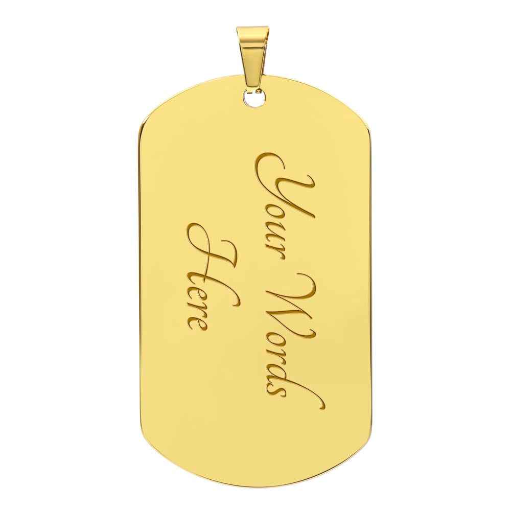 Veteran Dad Hero Luxury Dog Tag Necklace – Heroes Come Home Military Tribute Gift