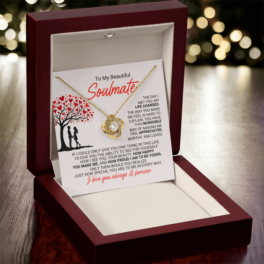 Forever Intertwined Love Knot Necklace – Meaningful Gift for Her
