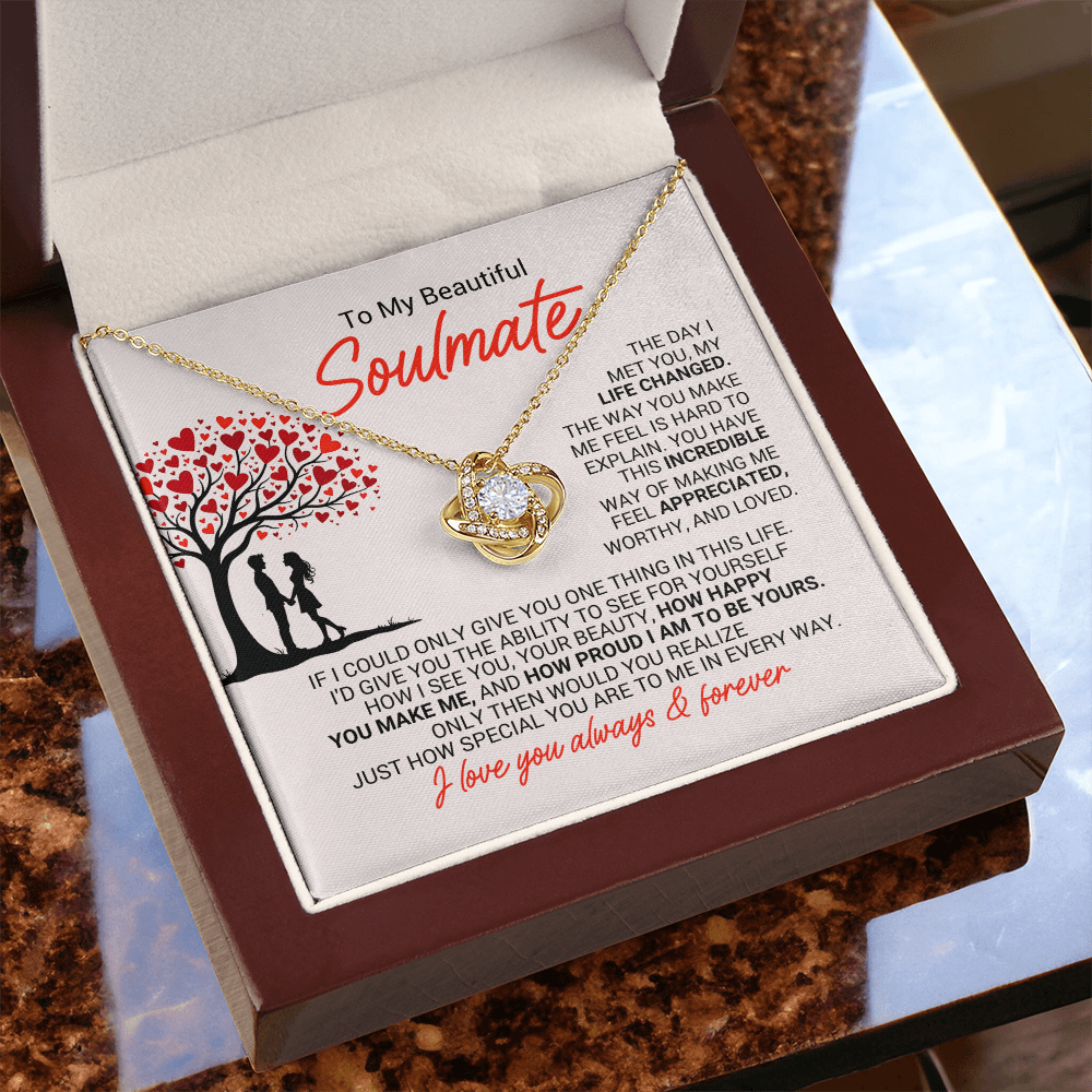 Forever Intertwined Love Knot Necklace – Meaningful Gift for Her