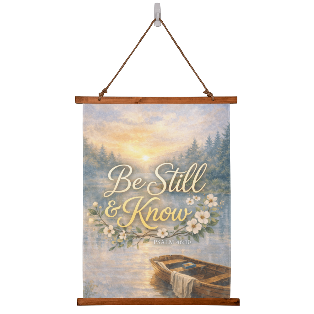 Be Still and Know Christian Wall Tapestry – Psalm 46:10