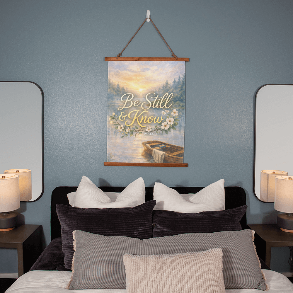Be Still and Know Christian Wall Tapestry – Psalm 46:10