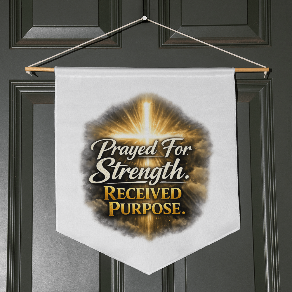 Christian Faith Wall Pennant – Inspirational Home Decor