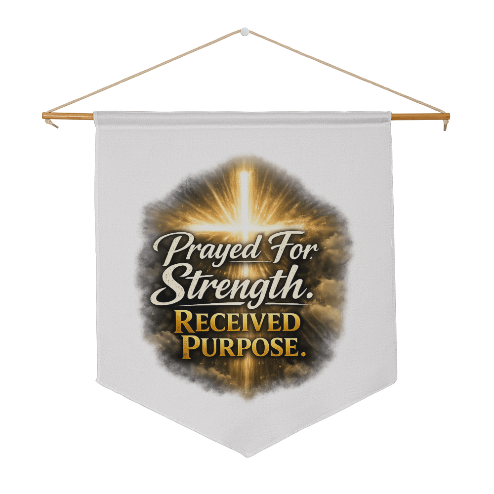 Christian Faith Wall Pennant – Inspirational Home Decor