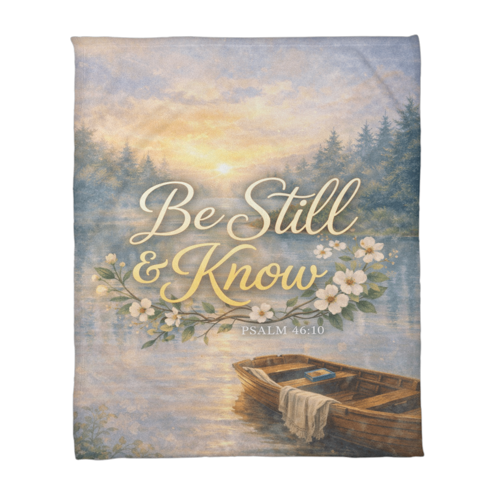 Be Still and Know Christian Blanket – Psalm 46:10