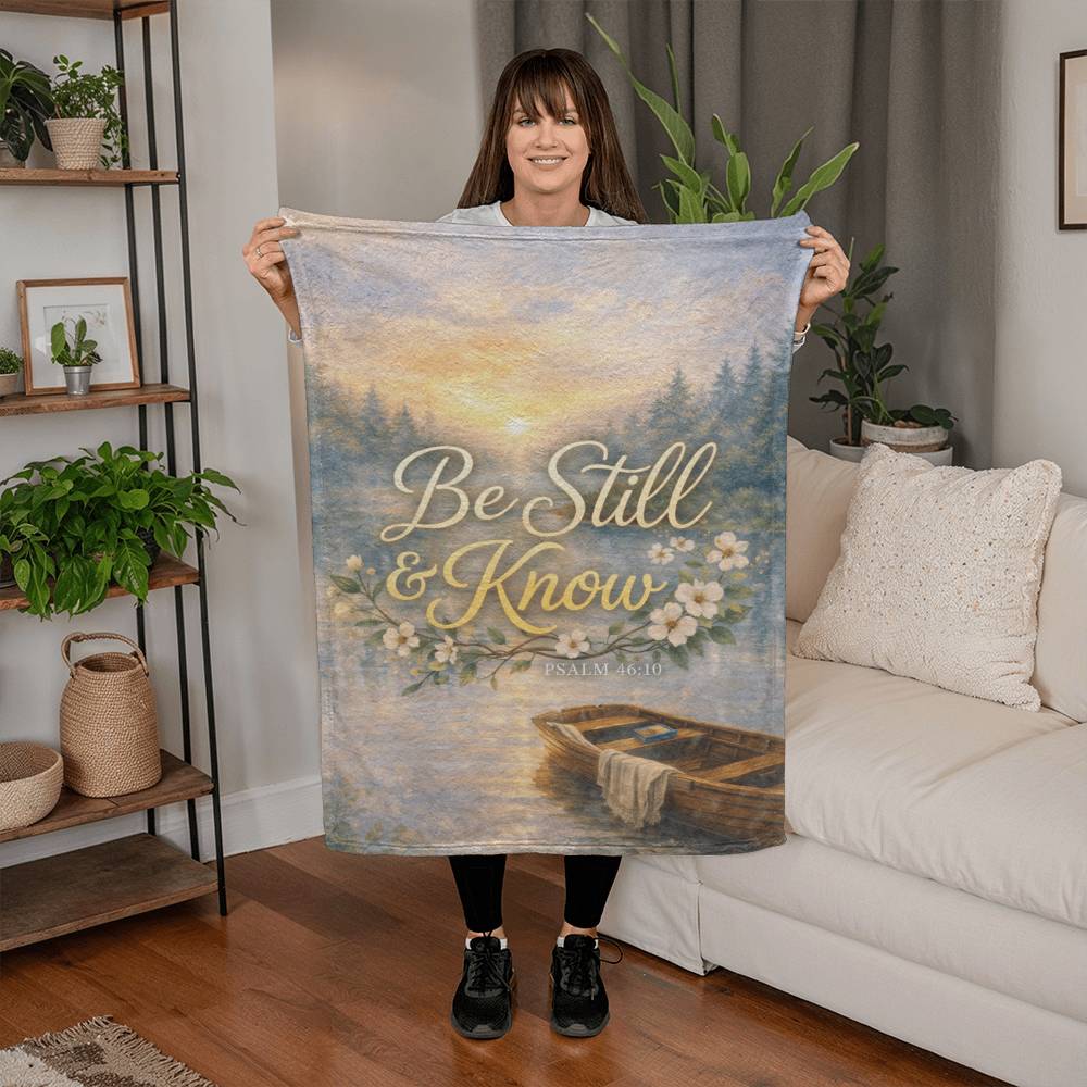 Be Still and Know Christian Blanket – Psalm 46:10