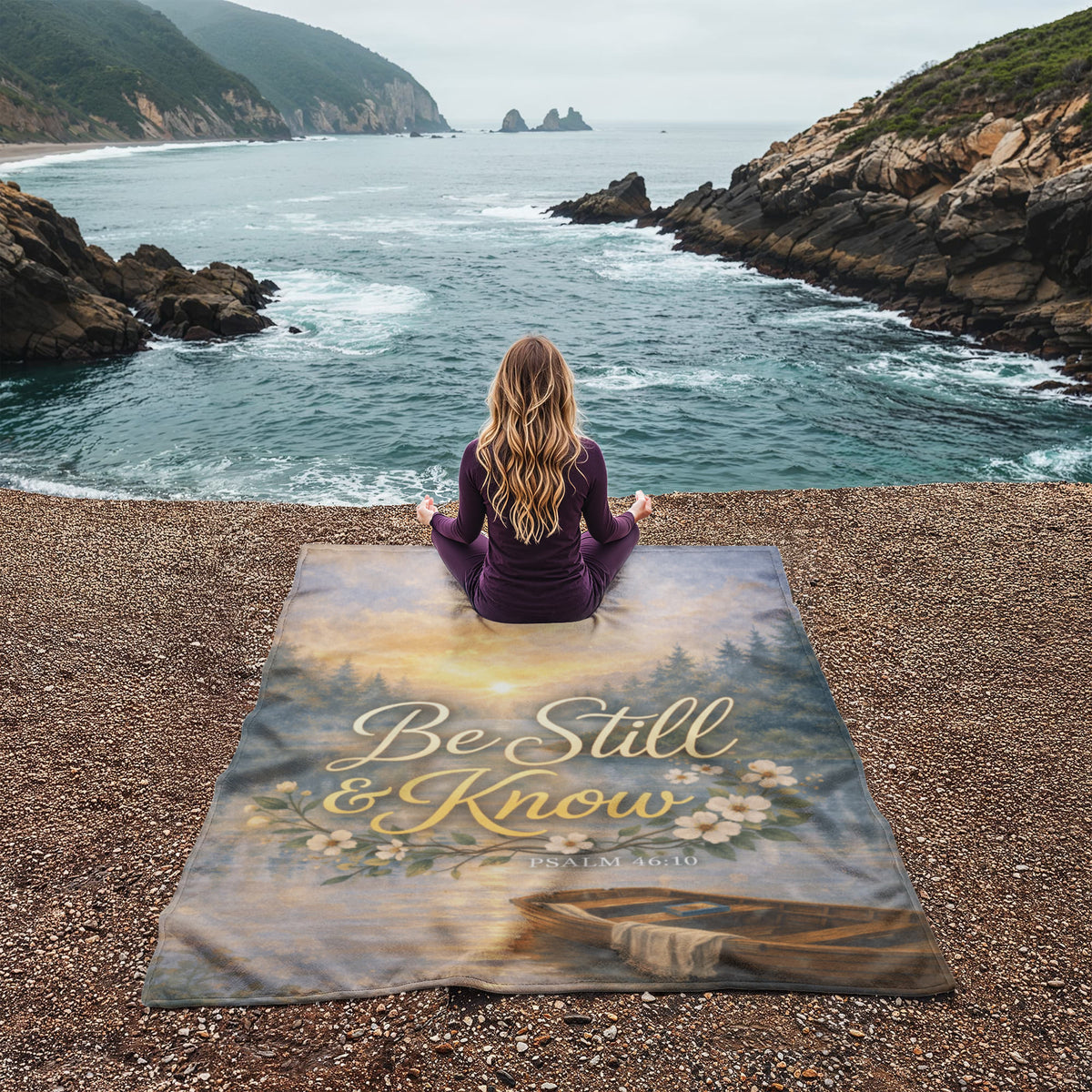 Be Still and Know Christian Blanket – Psalm 46:10